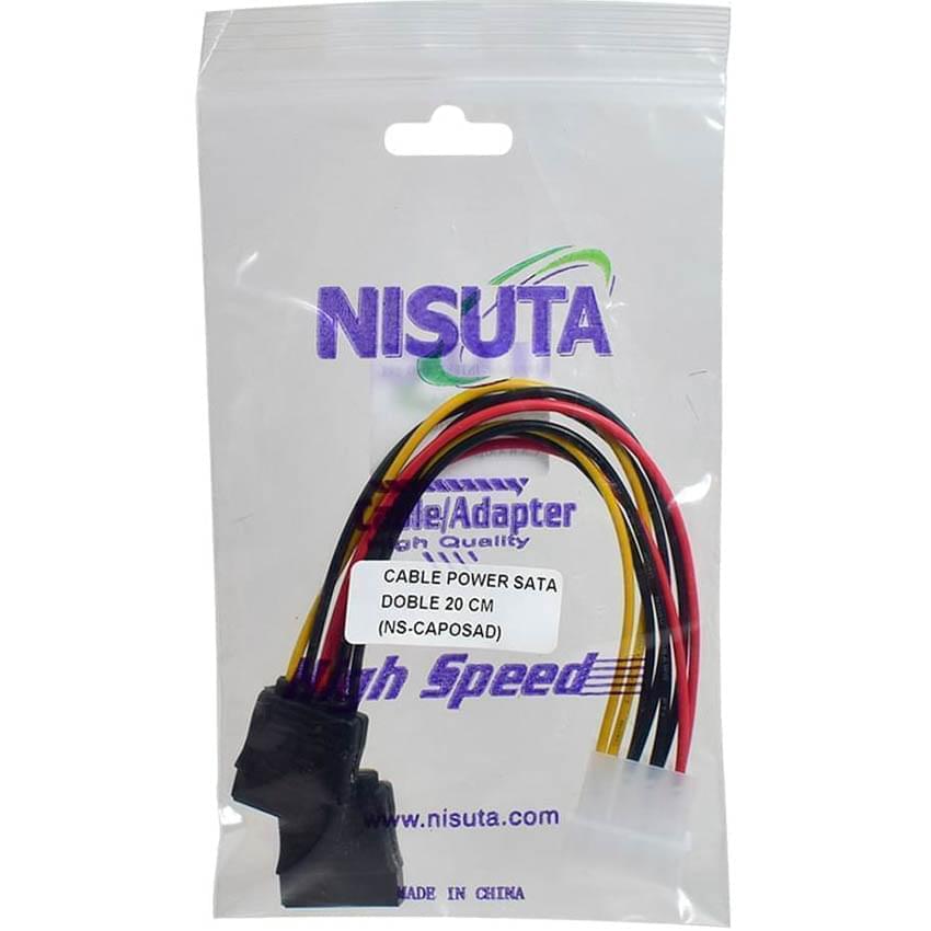 Cable Adaptador Molex A 2 Power Sata Nisuta Ns-Caposad